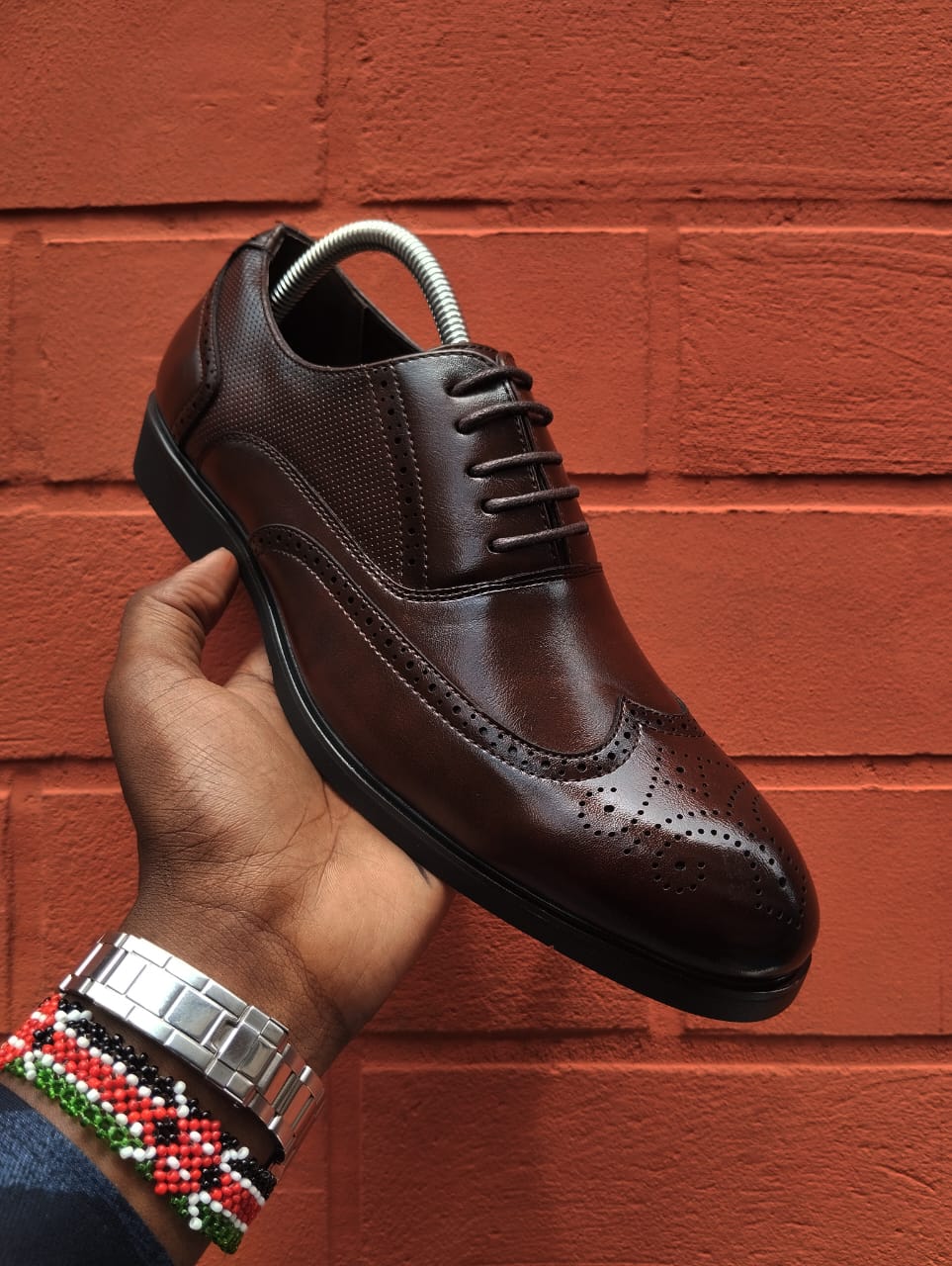 Laced Patterned Brown
